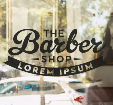 Stick on your barbing saloon front space a very eye catchy saloon banner decal with our product. Easy to apply nd remove.