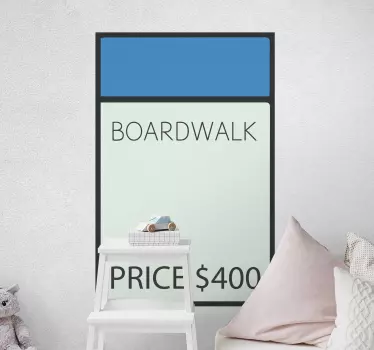 Do you love Monopoly? Then this is the furniture vinyl sticker you are looking for! So what are you waiting for? Buy your new furniture decal now!