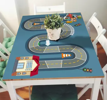 An amazing road board game furniture sticker. Lovely to decorate any table surface and best recommended for children and teenagers table space.