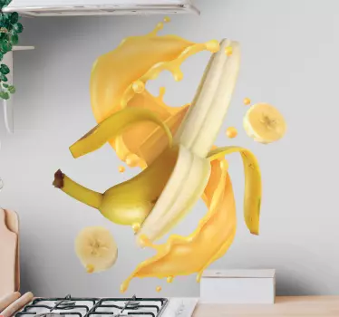 A realistic fruit splash fruit sticker for kitchen and dinning space . The design is so graphical and you would love the appearance on your space.