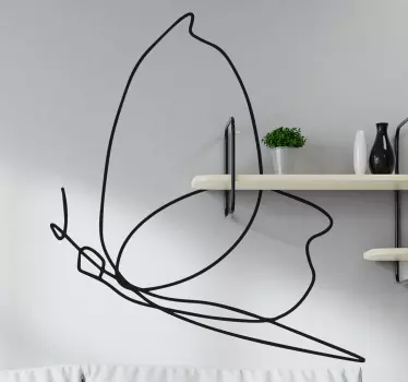 Very cool and abstract wall art sticker for living room "minimalist butterfly" +10,000 satisfied customers.
Home delivery! Buy online!