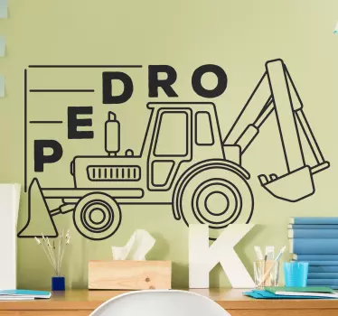 This very nice looking farm tractor sticker product will last a very long time in your home! Order this fancy product from our webshop today!