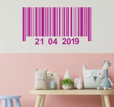 This perfect barcode wallsticker design is the perfect purchase that we are sure you will absolutely love! Order this wonderful design today!
