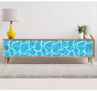 Reflection blue sea and sky furniture decal - Lovely design to complete change the look of a furniture surface. Easy to apply and removable.