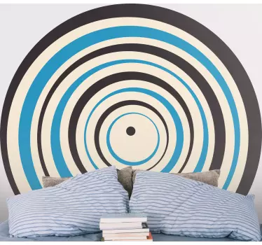 70s circle urban peace urban decal-  Awesome sticker design to decorate a home or any other space with an illusion impression of a continuous circle.