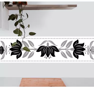 Decorate your space with this ornamental flower deal and you would love every bit of it. . The size is customizable and easy to apply.