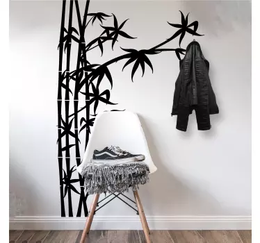 Bamboo poles coat hanger stickers -Beautiful decoration to use for your coat hanging, the colour  and size can be customized.