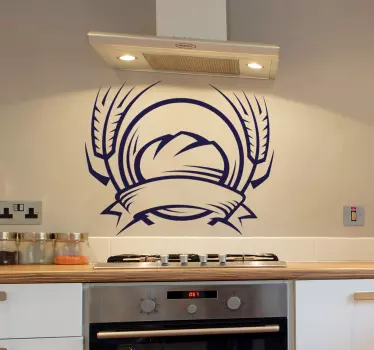 Kitchen Stickers - Emblem design inspired by fresh baked bread. Decorate your kitchen appliances, walls and cupboards