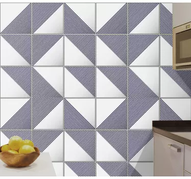 Geometric cement tiles patterns wall sticker - This is lovely and would make your wall space look so elegant and exceptional.