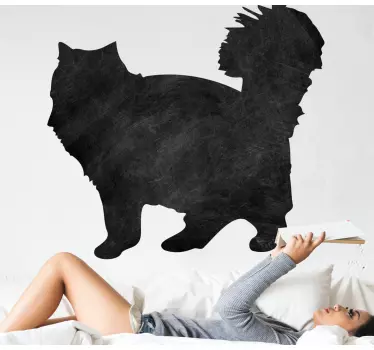An amazing writing surface sticker for cat lovers, you can write whatever you want on this write on decal and can clean it off anytime.