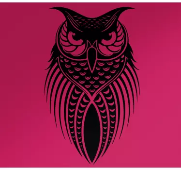 Silhouette black owl bird wall sticker - This is lovely and would customize space with the weird impression of an owl. It is durable nd easy to apply.