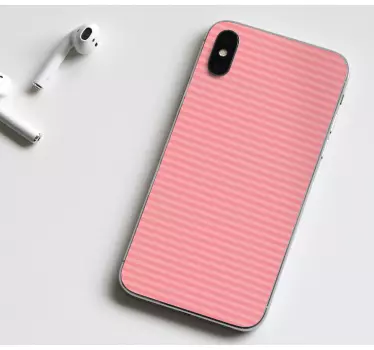 Cover your iPhone with this simple light pink colour with stripes iPhone decal. You would love it soothing and simple touch of beauty on your phone.