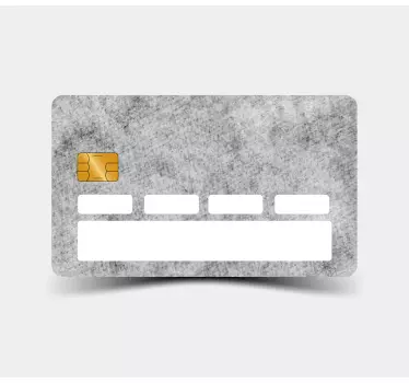 Grunge grey stone texture  credit card sticker - It is lovely and would leave an amazing fitting on your cart.  Made of quality vinyl
