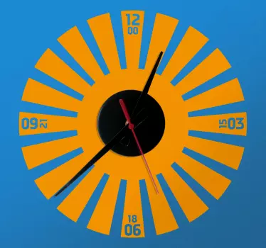 A superb clock decal to decorate your home and maintain that simple and elegant atmosphere. Adds a touch of fun and uniqueness to your home