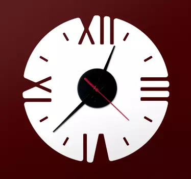 Monocolor modern wall clock decal for your space decoration, this can be applied on living room and for an office and any other space.