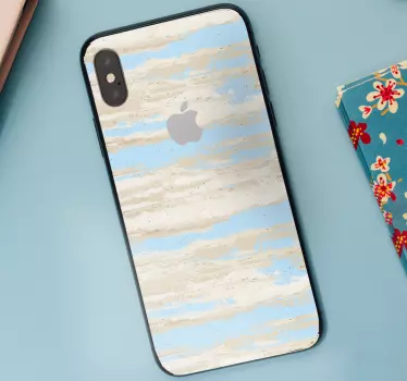 Golden and blue marble pattern iPhone  decal! cover your phone with this lovely phone cover design and enjoy every bit of it.