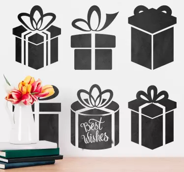 Gift box icon set Christmas sticker that you would love it decor touch on your space. Each of it feature can be applied in the style that suits you.