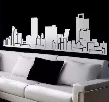 From our collection of famous city stickers, with the silhouette of the most emblematic buildings of the Spanish capital of Madrid.