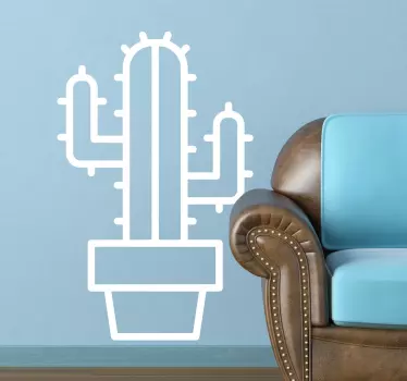Cactus sticker ideal for adding a unique and distinct touch to any room in your home.