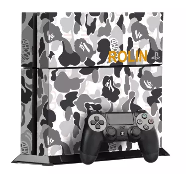 Stickers for PS4. Customize your game console with a spectacular camouflage texture.