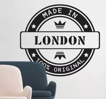 If you have a connection to the city of London or all things British, let your home reflect it with this stylish monochrome stamp style