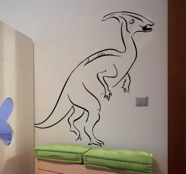 From our collection of dinosaur wall stickers, a great design of a Velociraptor to decorate your home or business.
