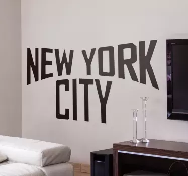If you have a personal connection to the city that never sleeps, this decorative wall sticker is perfect for letting visitors to your home know!