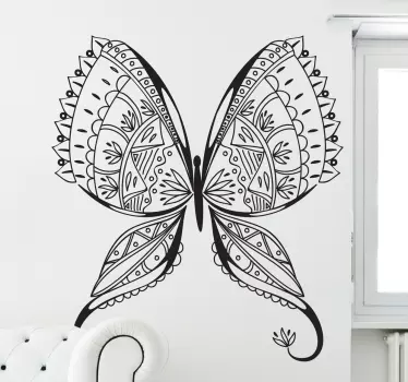 Butterfly wall  art vinyl decal to decorate any space in the home. It is customisable in different colour and size options.