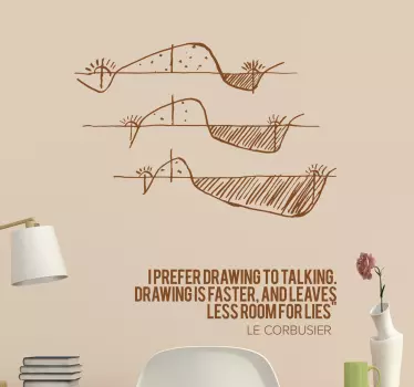 Check out this awesome art decal that has a quote on it and you can get in over 45 different colors. We have discounts available.