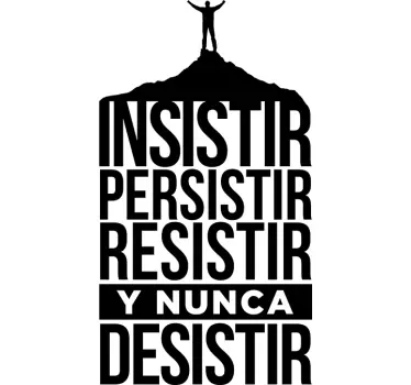 Insistir Persistir Resistir Y Nunca desistir Spanish T-Shirt