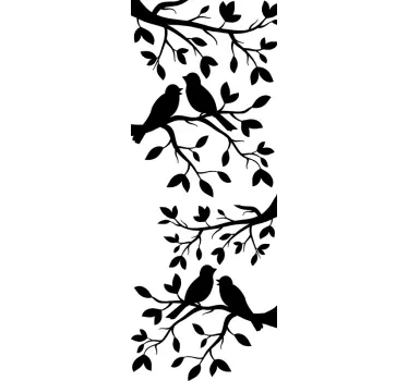 Yoga tree tree wall decal