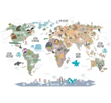 Tapis de voyage carte du monde gris – MONDO Kids & Home