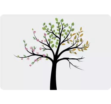 Silhouette Autumn Tree Wall Sticker