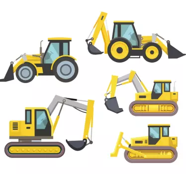 Autocolantes decorativos de ilustrações Trator 3d john deere - TenStickers