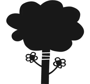 Sticker arbre fleuri - TenStickers