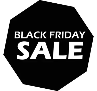 Black Friday paint splash stickers black decal