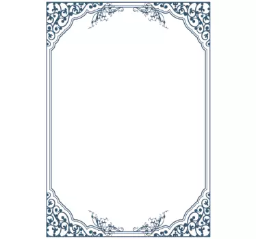 Sticker tableau blanc classique rectangulaire pour portes