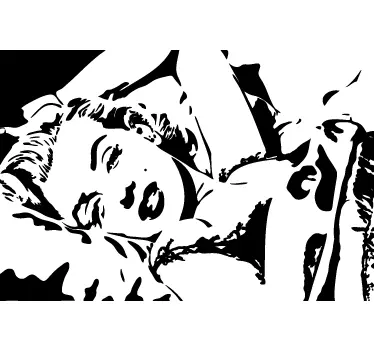 Autocollant Marilyn Monroe Cartoon