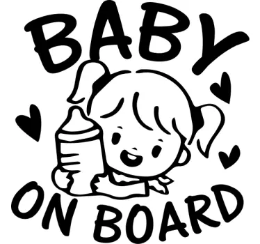 A&B Traders Baby on Board Sticker Sign, Baby Board Vinyl Decal India