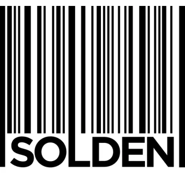 Stickers muraux Vetrofania SoldesI Love SOLDES 2 – Mesures 100 x 101 cm –  Vitrines magasins pour Soldes, Stickers, autocollants