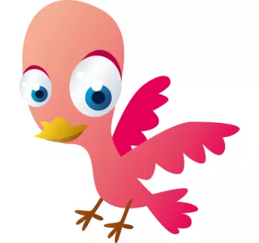 illustration animal coloring bird sticker
