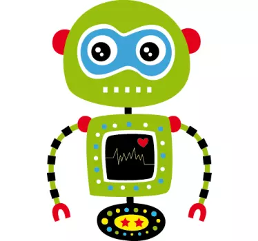 Fun Robots Kids Sticker
