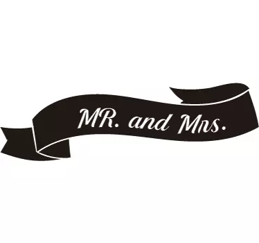 Personalised Floral Frame Wedding Sticker - TenStickers