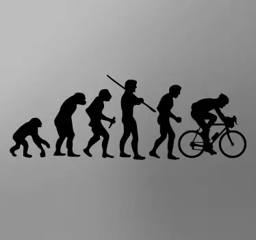 Cykel evolution klistermærke - TenStickers
