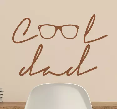 Cool Dad Wall Sticker - TenStickers