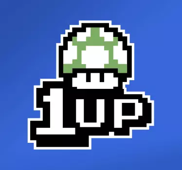 Aufkleber Videospiele 1UP - TenStickers
