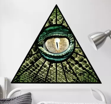 Illuminati Reptile Sticker - TenStickers