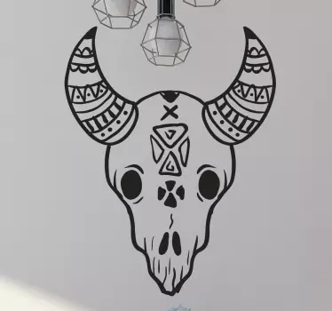 Animal Skull Wall Sticker - TenStickers
