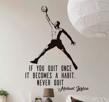 Naklejka dekoracyjna koszykarz Michael Jordan - TenStickers
