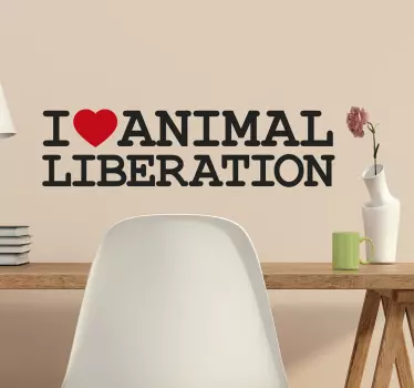 Wandtattoo Animal Liberation - TenStickers